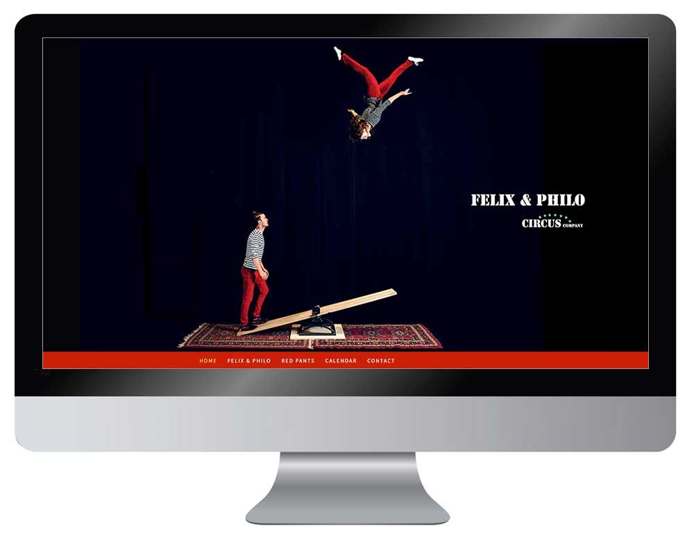 Webdesign Dienst Überlingen - Projekt Felix and Philo Circus Company