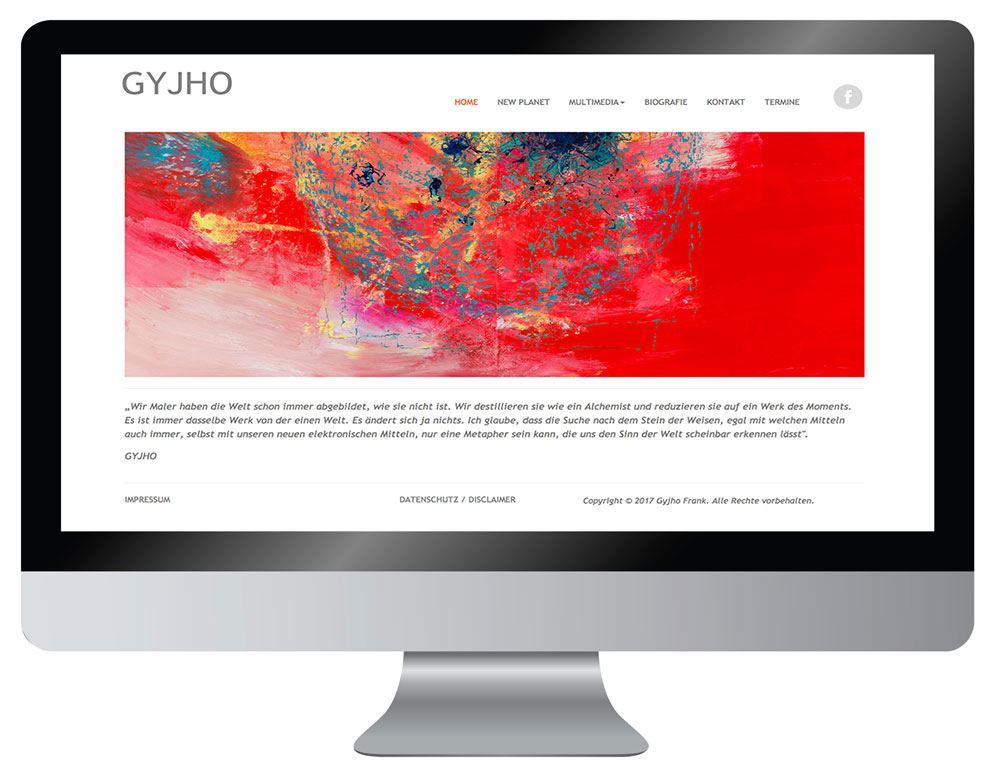 Webdesign Dienst Überlingen, Website Gyjho Frank