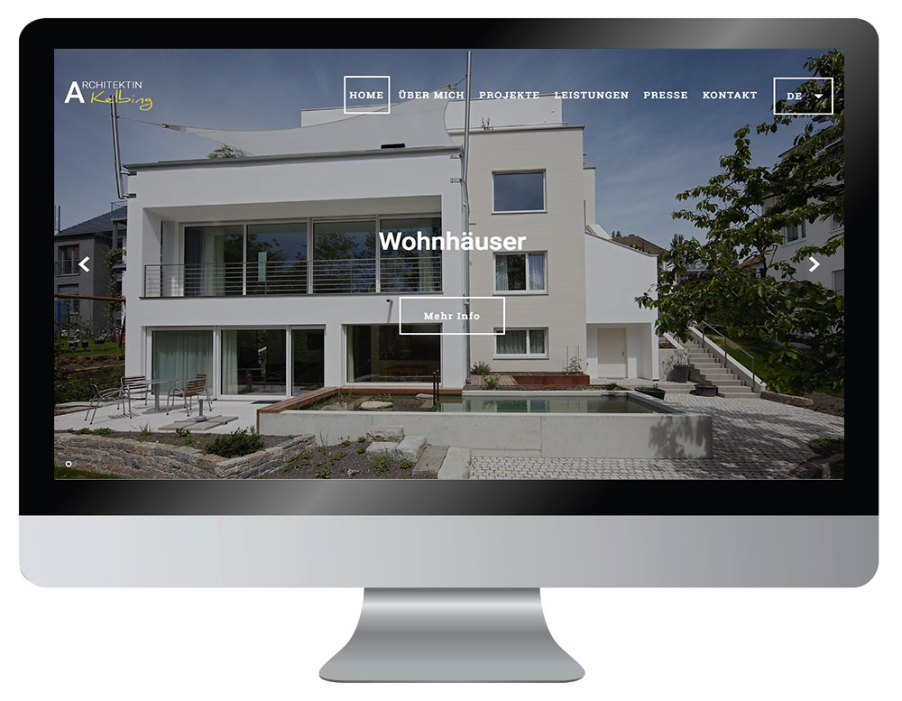 Webdesign Dienst Überlingen, Projekt Architektur Kelbing
