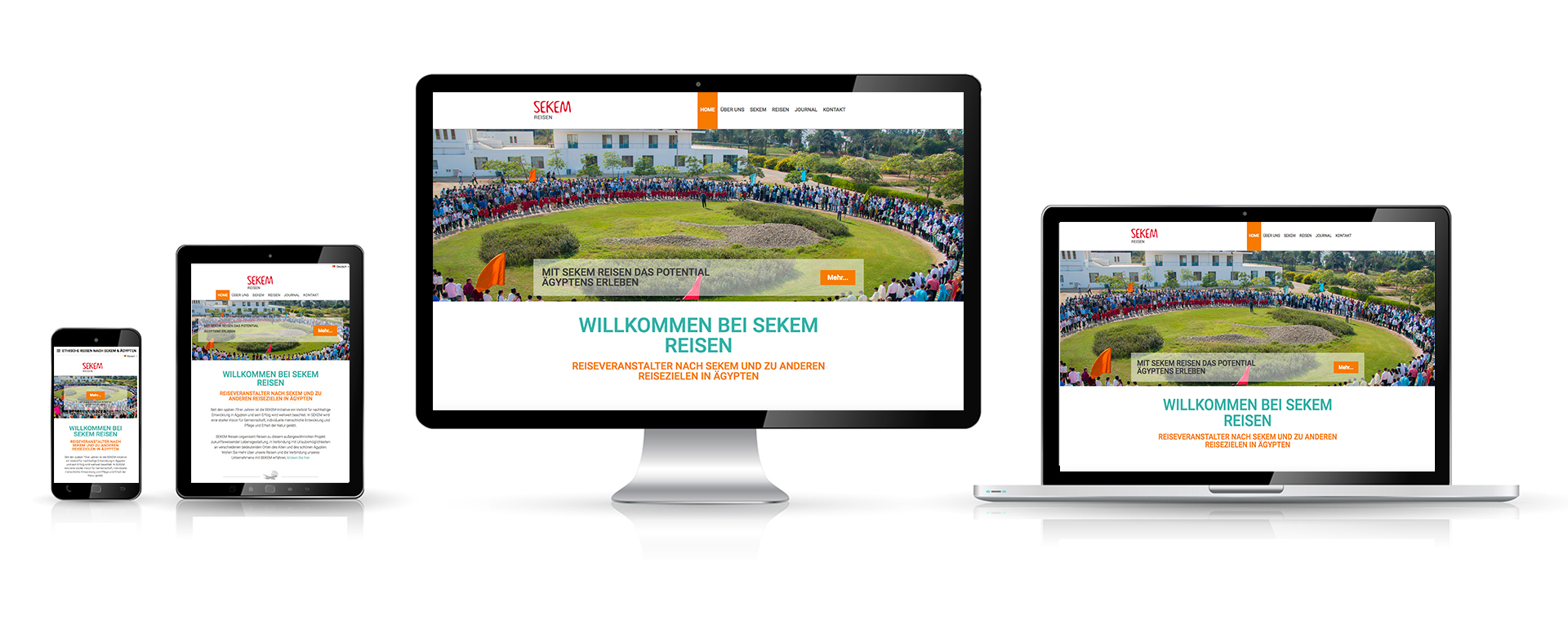Webdesign Dienst Überlingen, Responsive Website Sekem Reisen